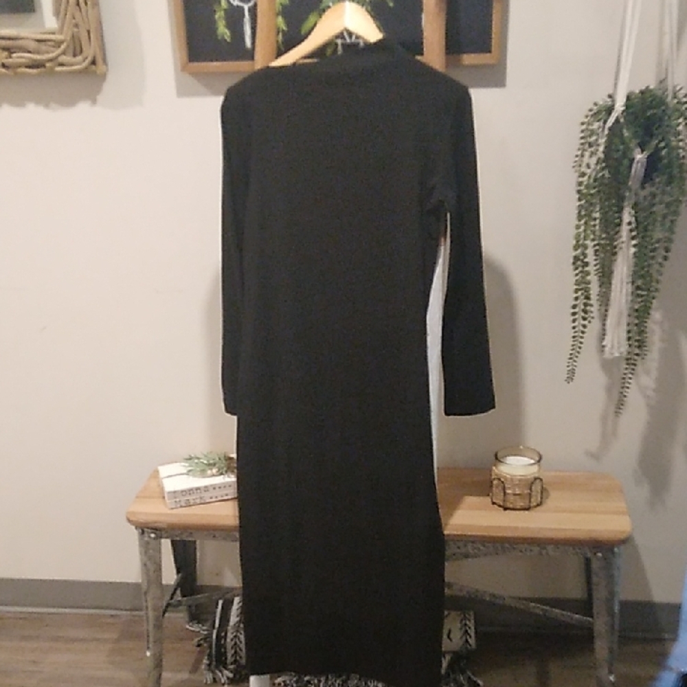 Zara Black Long Sleeve Dress - Picture 4 of 10